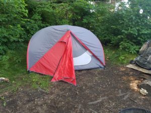 Outdoor Vitals tent set up at Itasca State Park